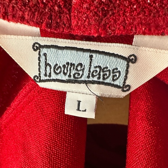 Vintage Y2K Fairy Strapless Red Sparkle Formal Party Dress Large NEW Holiday - Picture 3 of 6